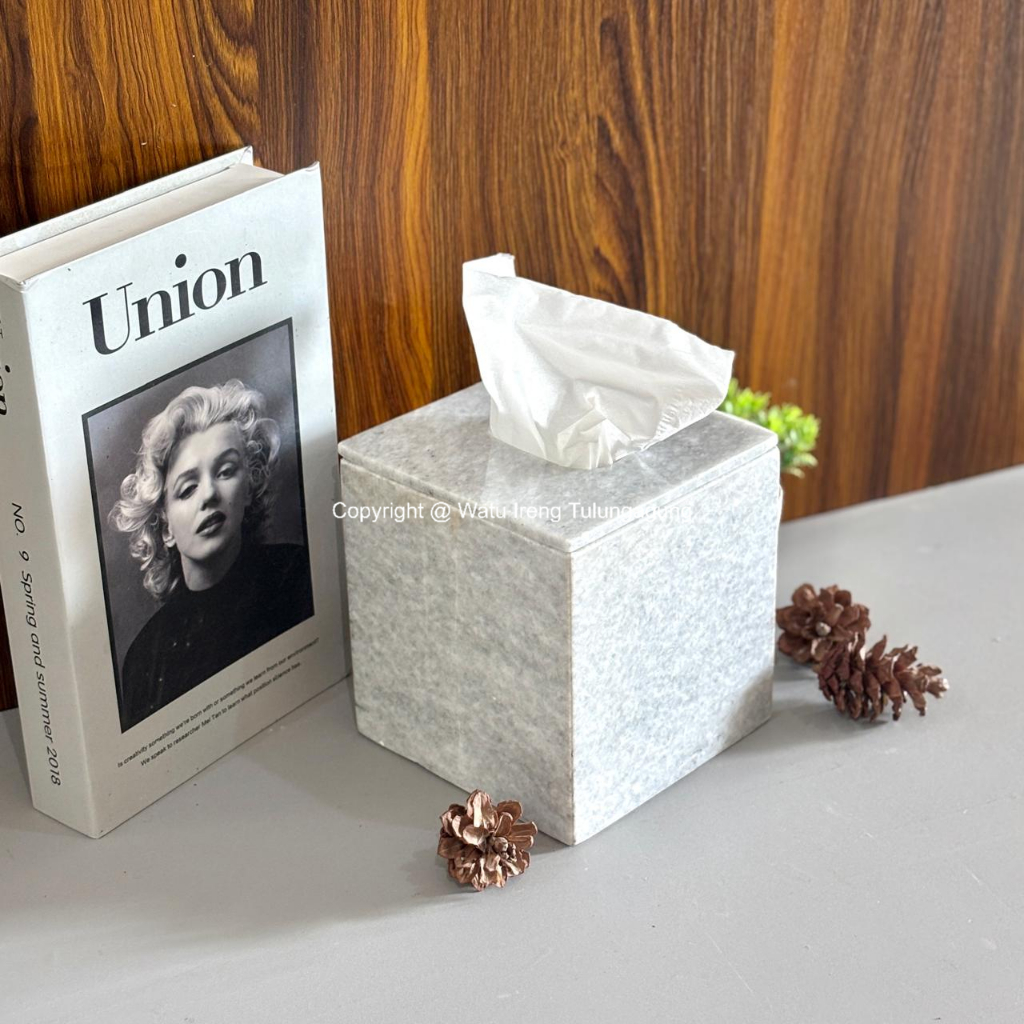 TEMPAT TISSUE MARBLE BOX | TEMPAT TISSUE MARMER ONIX LAMPUNG