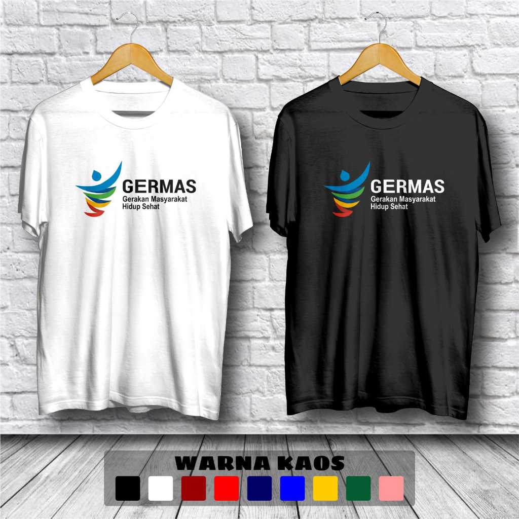 Kaos Baju Germas Gerakan Masyarakat Sehat Baju Distro