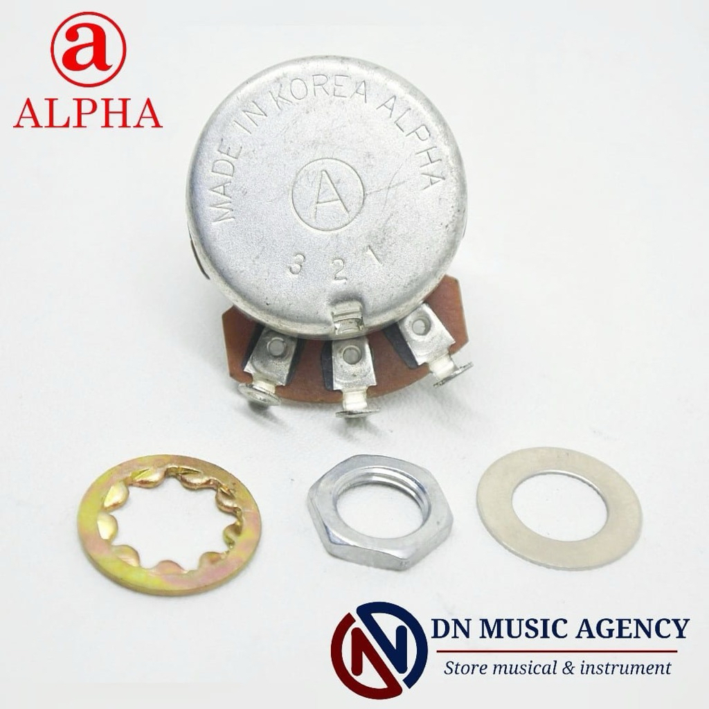 potensio gitar & bass alpha A500K & B500K pro series original gitar potensio 500K