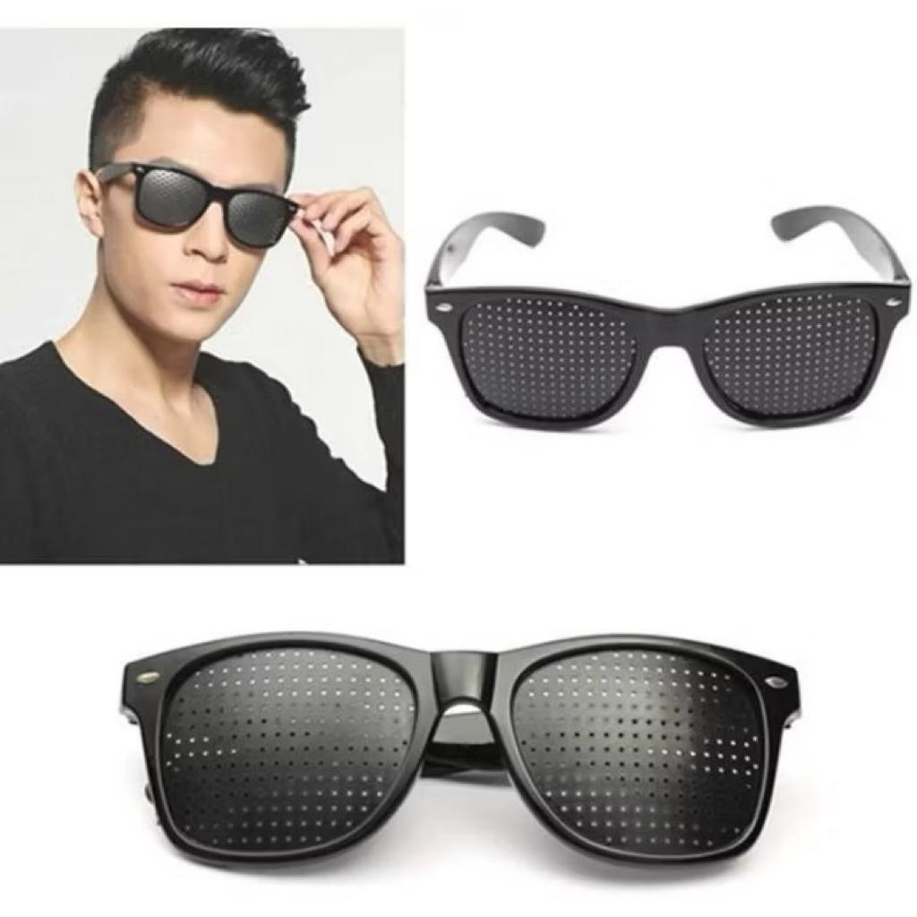 Kacamata Lubang Terapi Mata Fokus Minus Silinder