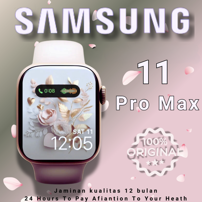 New Samsung SmartWatch 11 pro max Wanita dan Pria tahan air Jam Pintar bluetooth olahraga SmartWatch