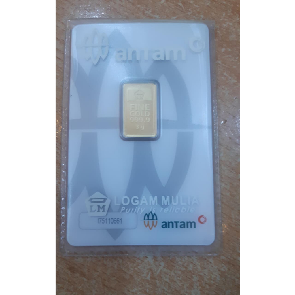 EMAS ANTAM  3GRAM CERTICARD ANTAM BUMN LOGAM MULIA 3GRAM