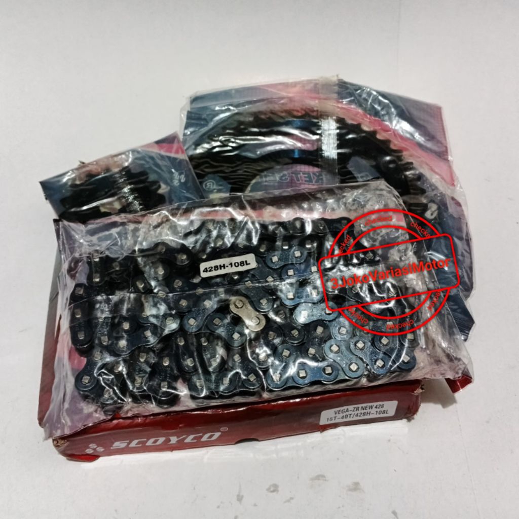 gear set Vega ZR 40t/gir paket Vega ZR 428h 40t (merk random)