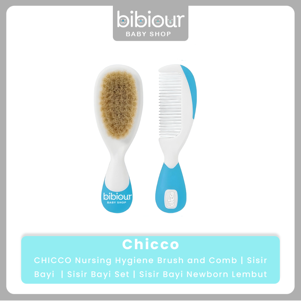 CHICCO Nursing Hygiene Brush and Comb | Sisir Bayi  | Sisir Bayi Set | Sisir Bayi Newborn Lembut