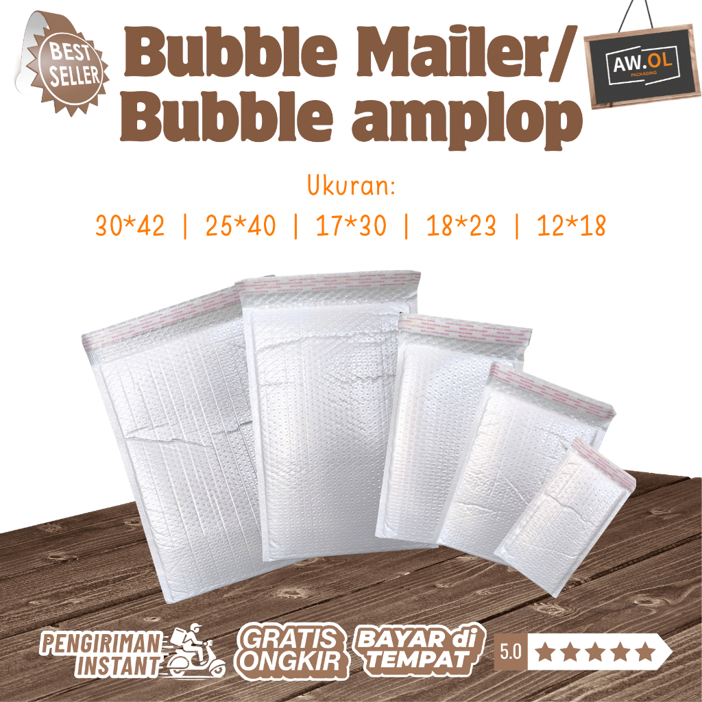 Amplop Mailer / Bubble Mailer / Amplop Bubble Wrap