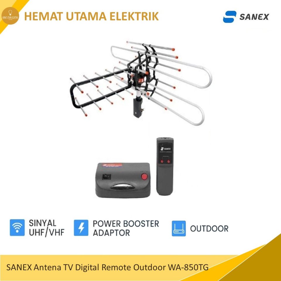 Sanex WA-850 Antena Digital Remote TV Outdoor WA-850TG