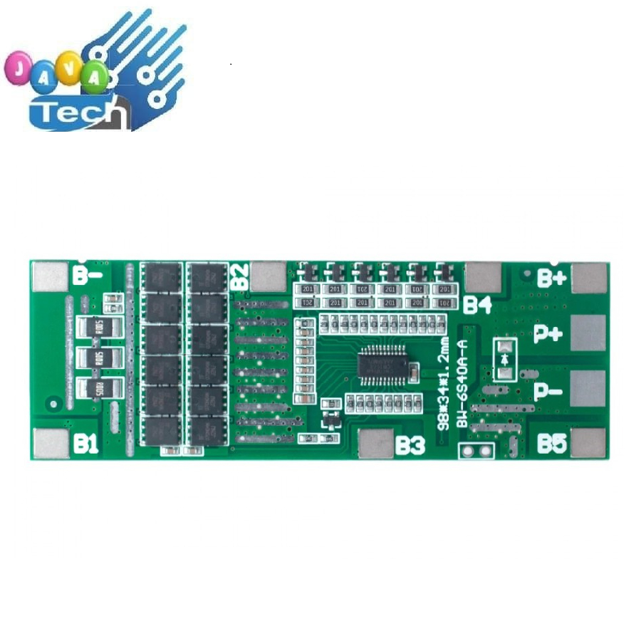 BMS 6S 40A 24V Li-ion Lithium 18650 Balanced