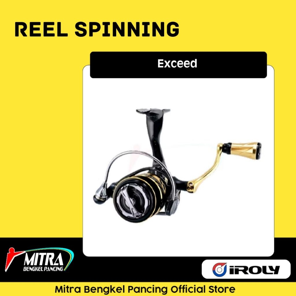 Reel Iroly Exceed Carbon Body  500 - 1000 Salt Water Mini Ultralight Reel Pancing Original