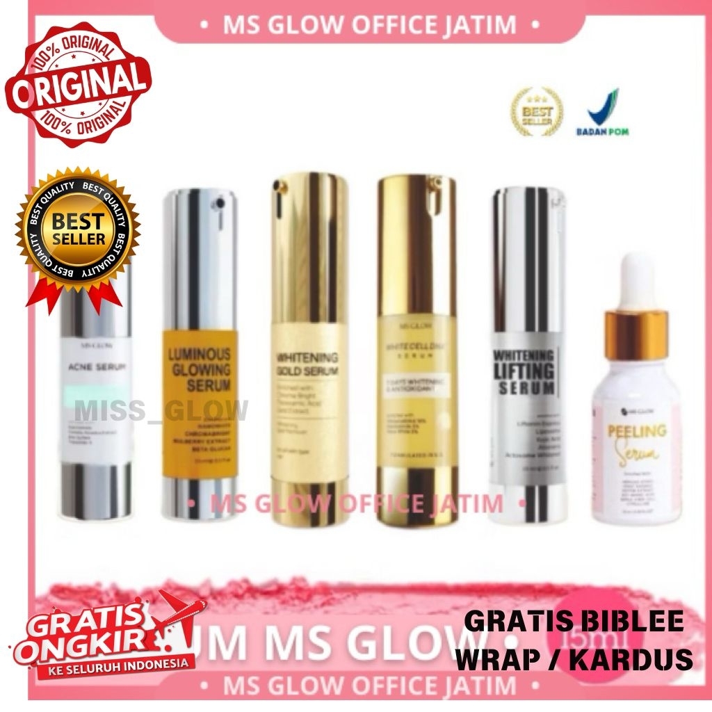 Ms Glow Serum Wajah Serum Luminous Serum Acne Serum Ms Glow