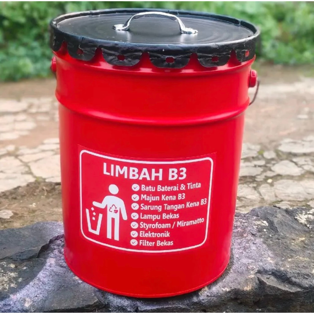 Tong Ember Kaleng 25 Kg / 20 Liter / Tempat Bakar Sampah / Tong Sampah Kaleng
