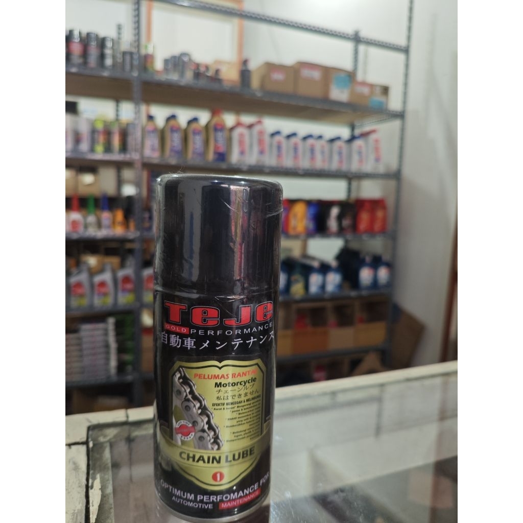 Pelumas rantai motor Teje Gold Performance Chain Lube – Pelumas Rantai Motor Anti Karat & Anti Air