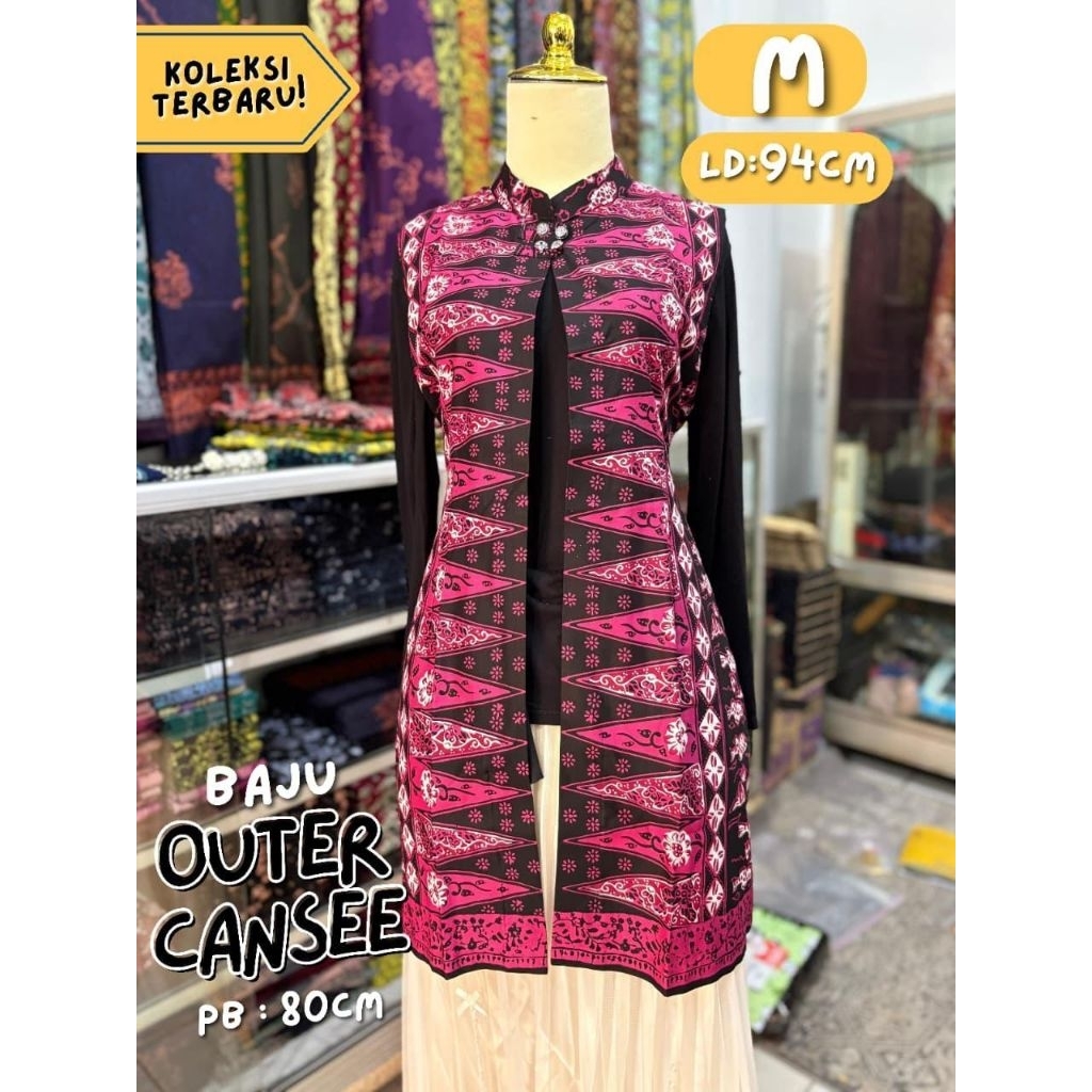 [ARINIbatik] [Size M] - Batik Jambi - Baju Wanita Katun Halus, Blouse, Tunik, Outer, Atasan Wanita B