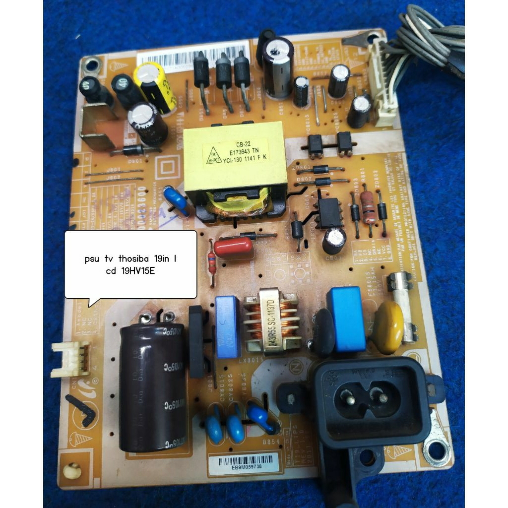 Power Suply TV lcd Thosiba 19in CD19HV15E original bekas