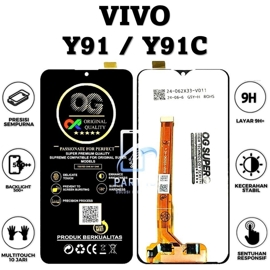 LCD TOUCHSCREEN VIVO Y91 / Y91C COMPLETE ORIGINAL 100% FULLSET