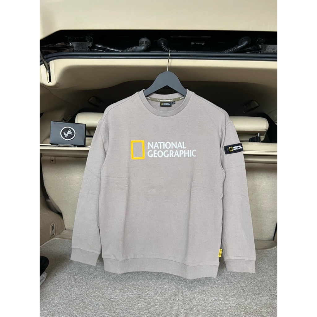 Crewneck NationalGeographic Patch Frappucino Logo Bordir