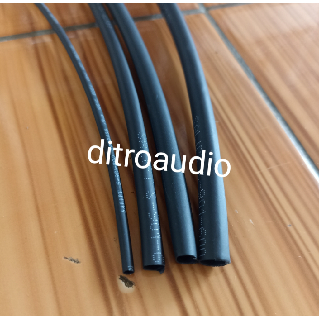 PER METER Selang Selongsong Isolasi Bakar Heat Shrink Tube Tubing HeatShrink Besar