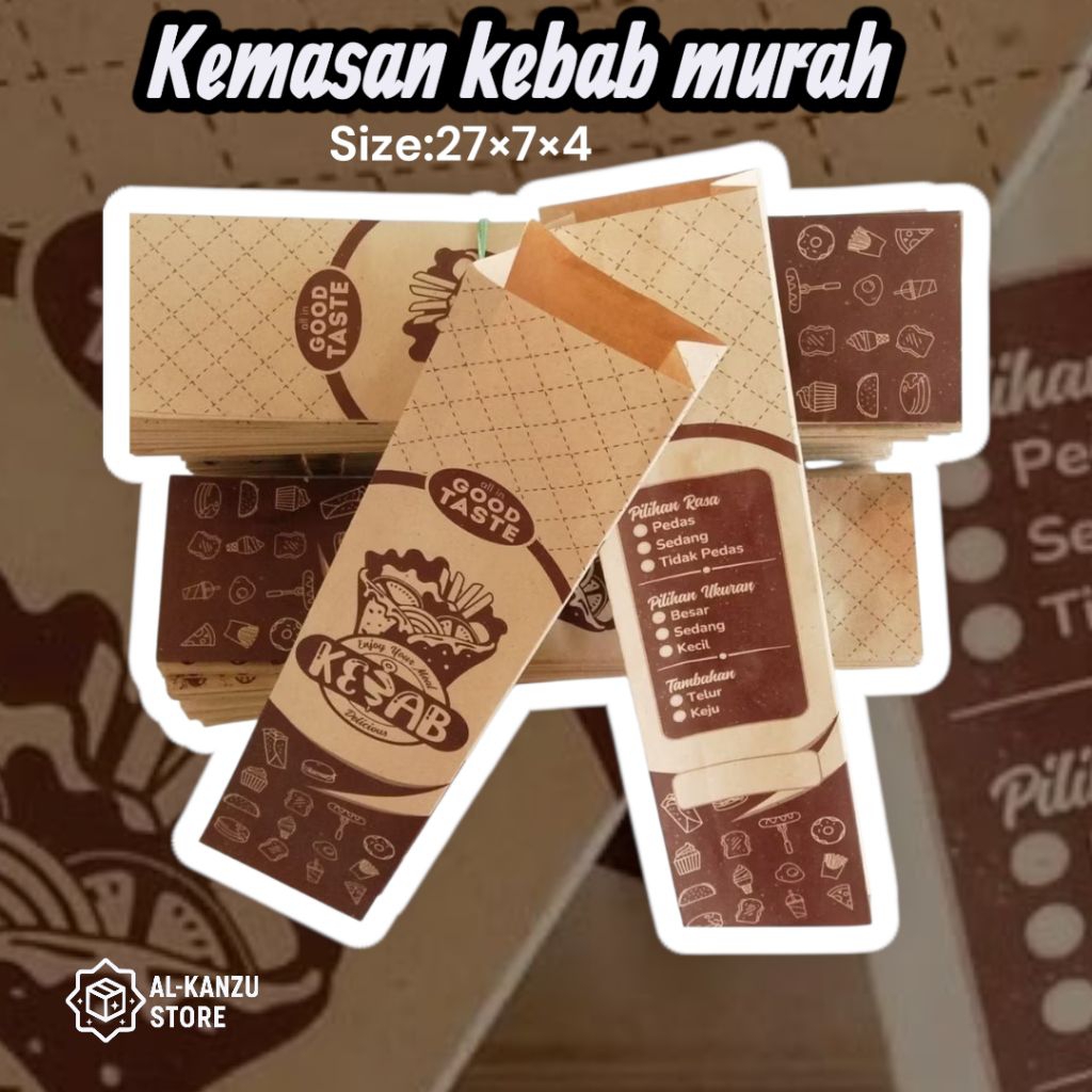 kemasan kebab | bungkus kebab | kotak kebab