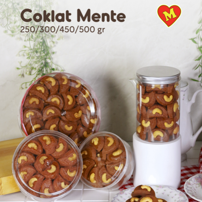 Kue Kering Coklat Mente Merry Cookies-Multi Prima Rasa 250/300/450/500gr