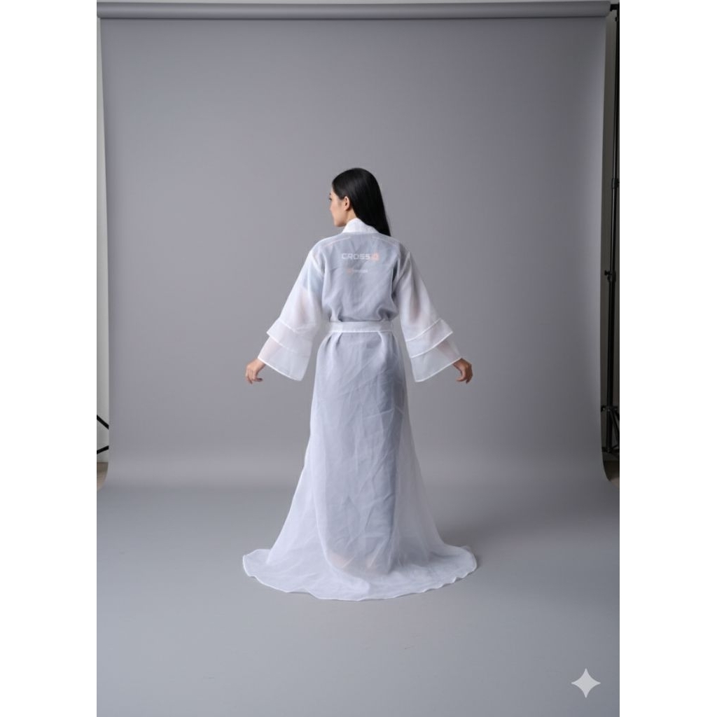 Kimono Organza Ekor #Gaun pengantin organza
