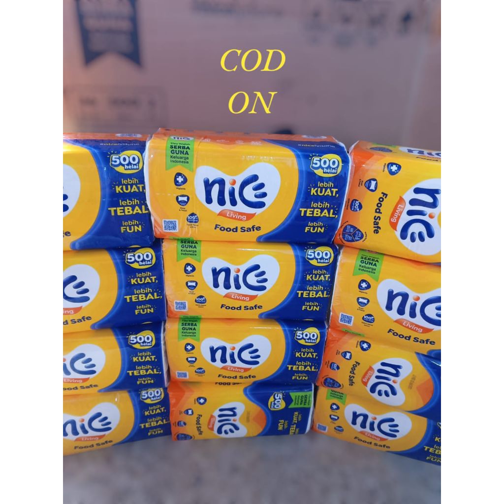 TISSUE NICE KEMASAN BARU BESAR 250sheet 500helai