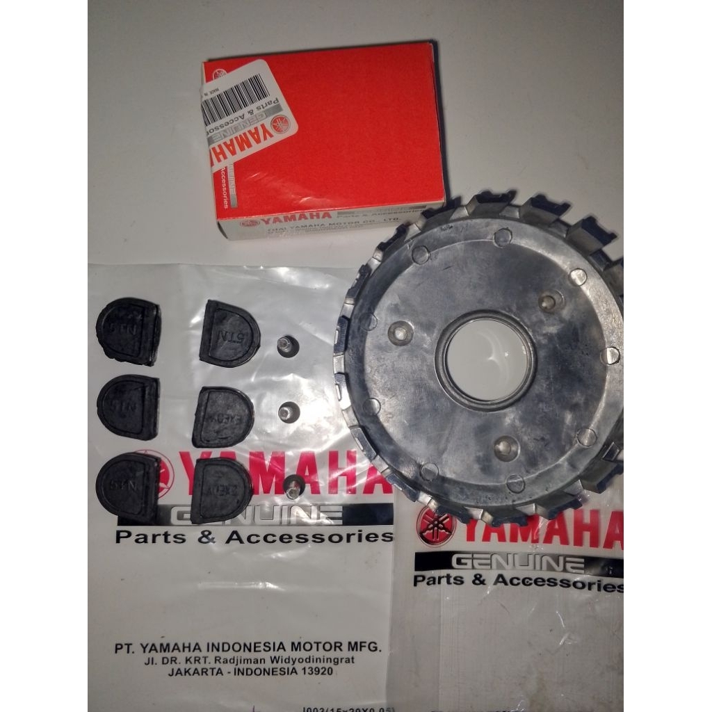 Alumunium rumah kopling + karet kopling Vega ZR Ori Lokal