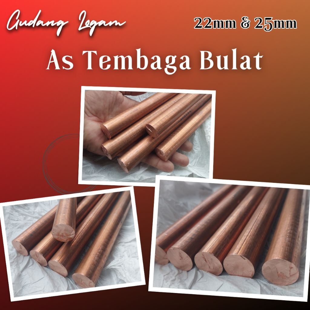 As Tembaga 22mm/25mm Logam As Tembaga