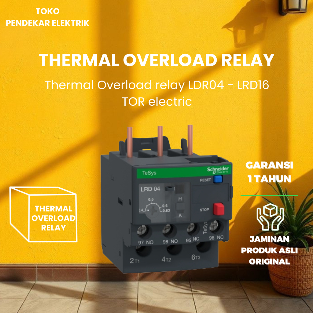Thermal Overload Relay Schneider LRD 08 10 12 14 16 21 22 32