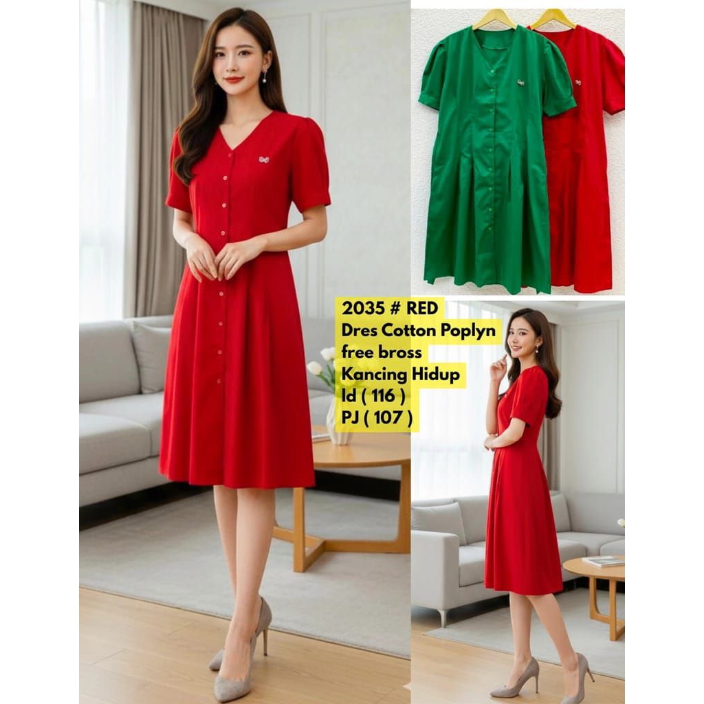 2035 dress katun poplin