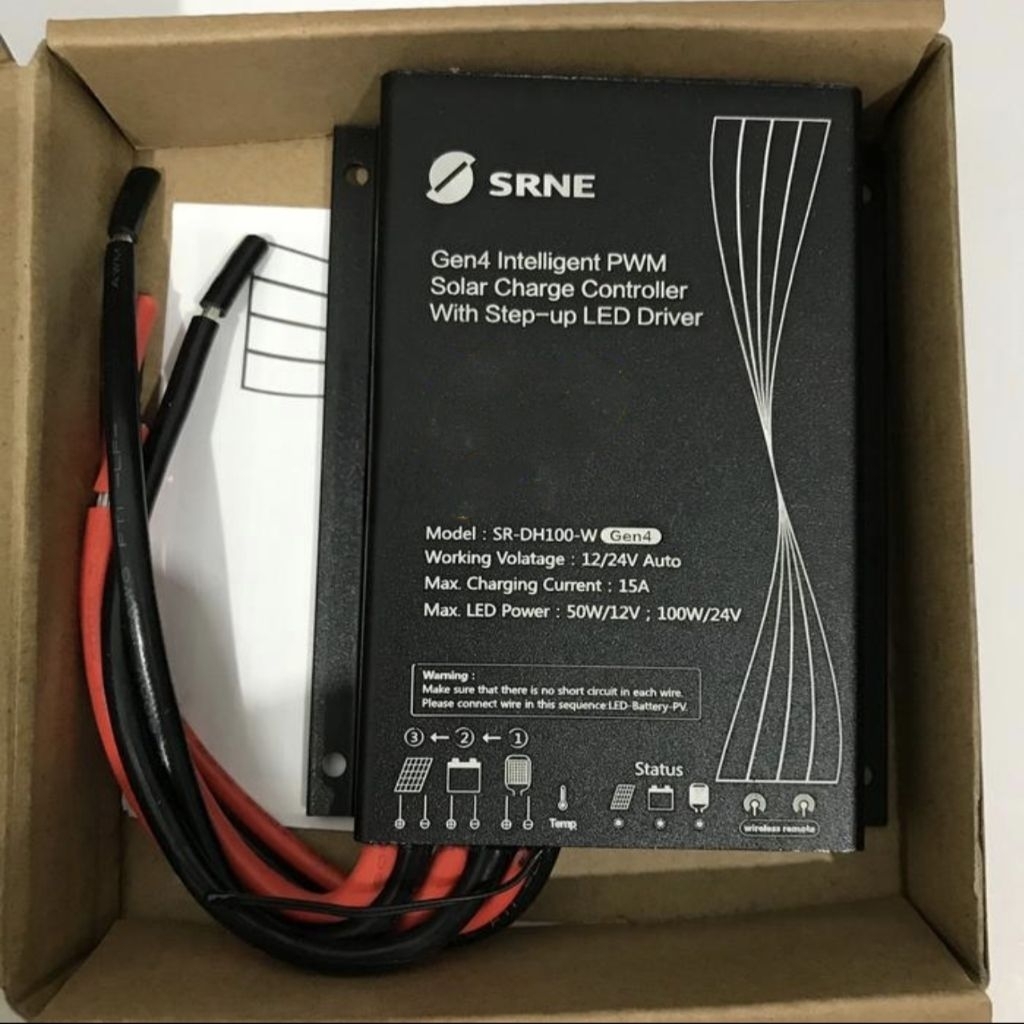 SRNE Solar Charge ControllerSR-DH100-W R 15A SR-DH-Li Auto 12V/24V