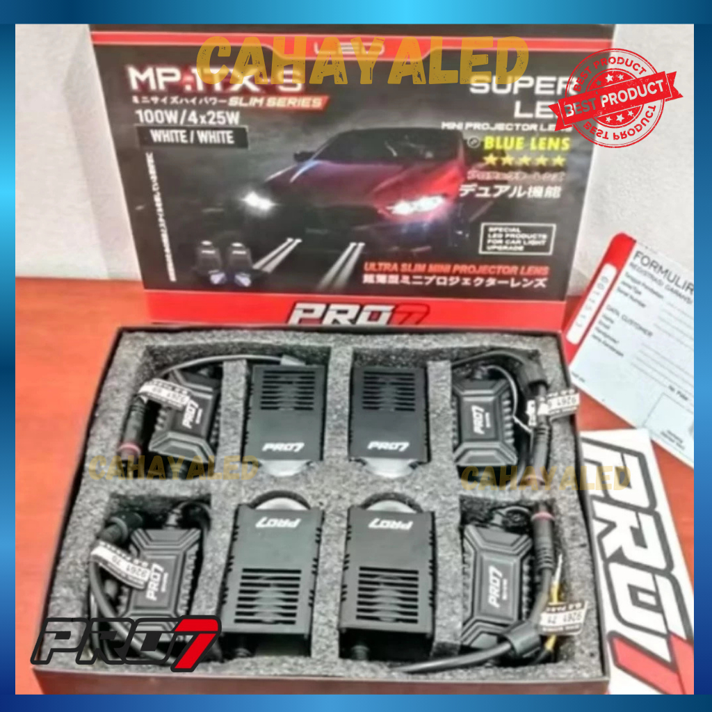PRO7 MP1TXS Premium led mini projector super slim edition blue lens lampu sorot mini laser slim pro