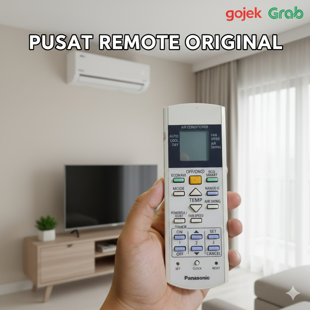 REMOTE REMOT AC PANASONI ECONAVI ECO SMART 4161 ORIGINAL ASLI