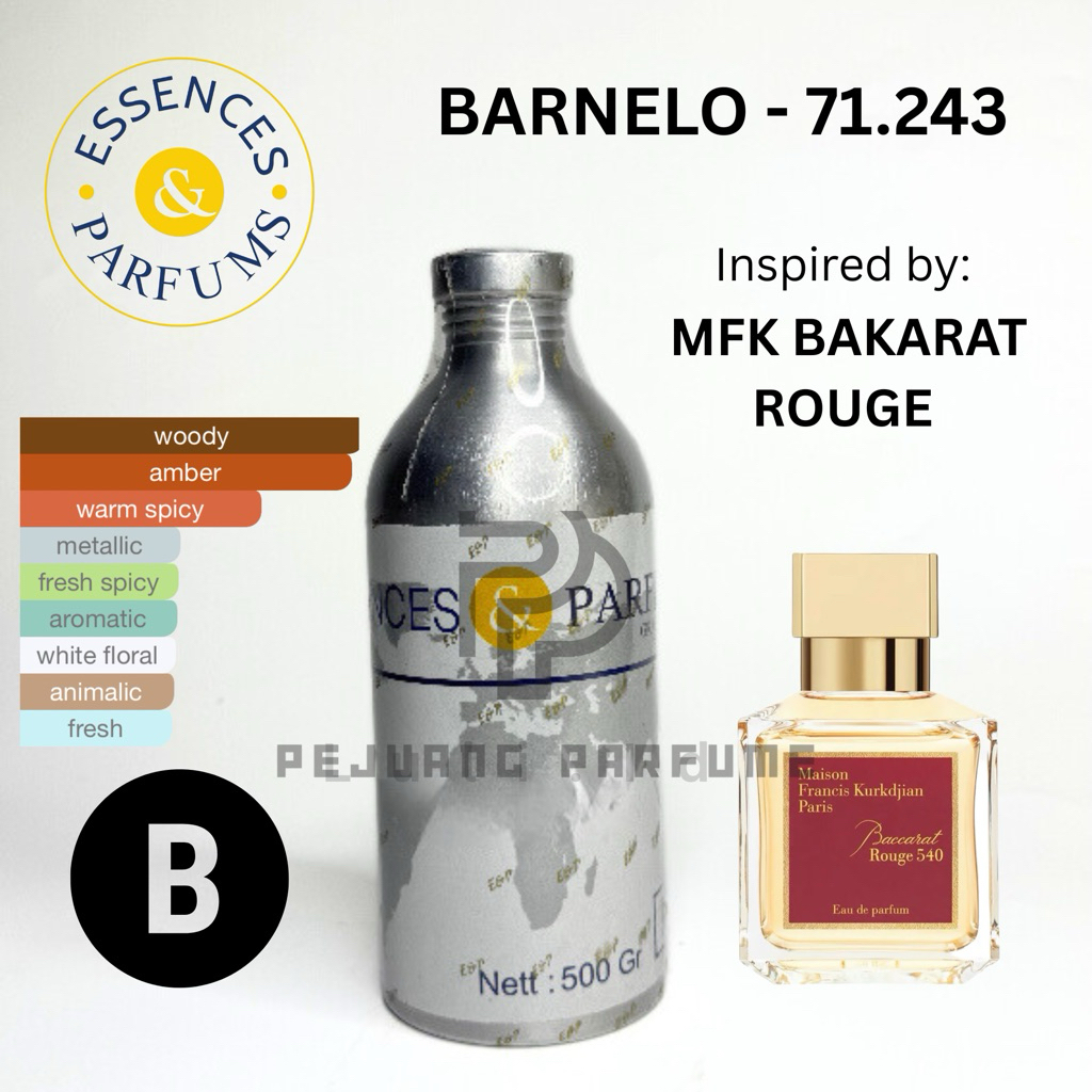 BARNELLO 71243 GRADE B ESSENCES | BAKARAT ROGH 540 100ml REPACK