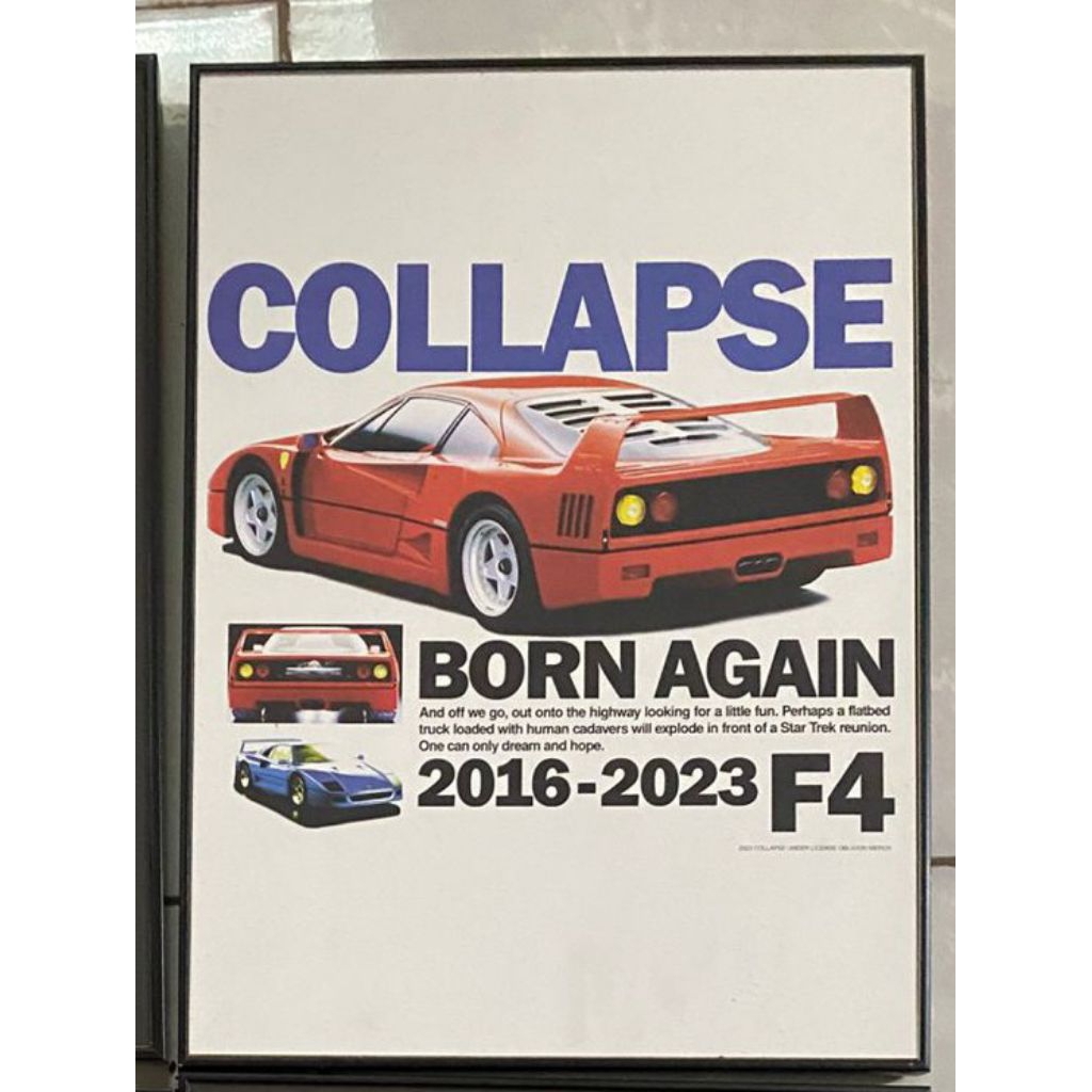 poster Collapse band ( sudah sama frame )