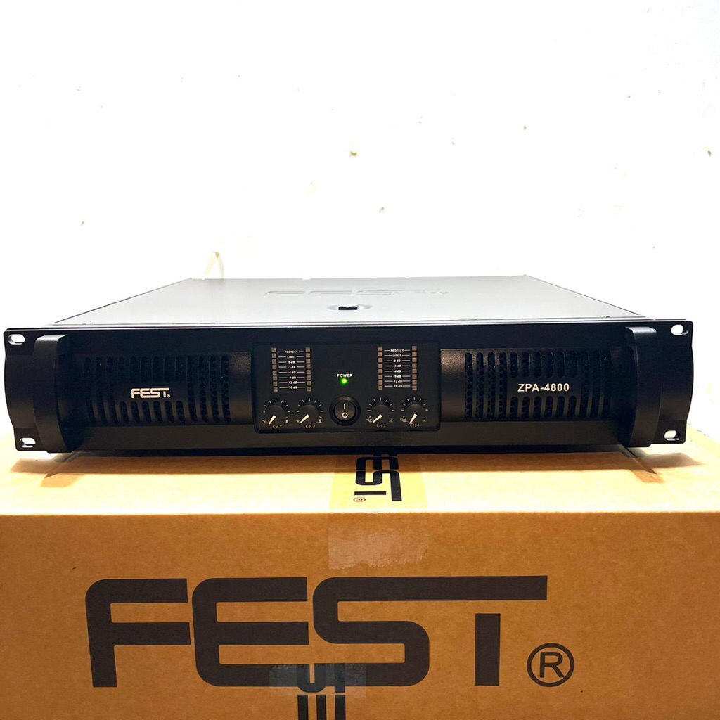 Power Fest ZPA 4800 Original Amplifier FEST ZPA-4800 dan FEST  HMX 4800 4 Channel Class H