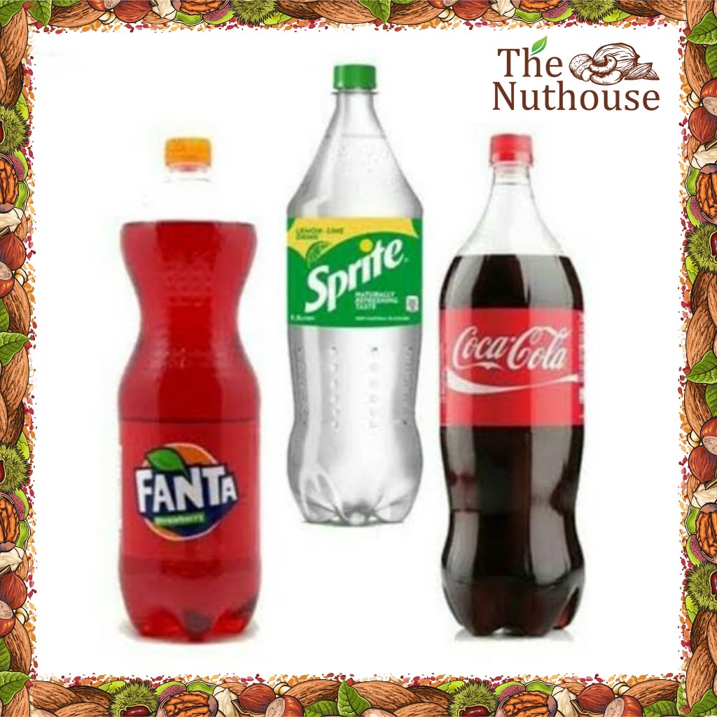 1L BOTOL COCA COLA / SPRITE / FANTA 1 Liter - 1 DUS / KRAT ISI 12