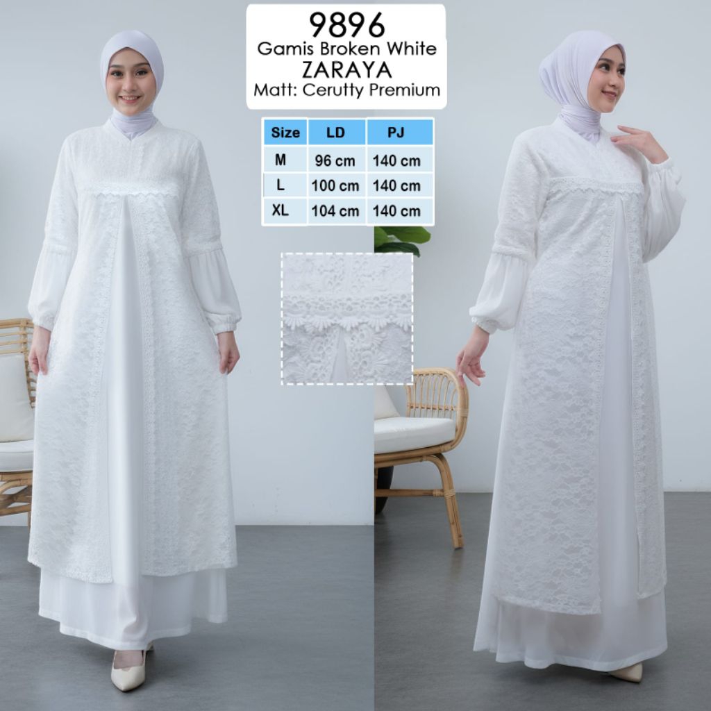 KHUSUS GAMIS PUTIH/GAMIS BROKEN WHITE/GAMIS BROKEN WHITE ZAIDAH/GAMIS BROKEN WHITE AZIZAH/GAMIS BROK