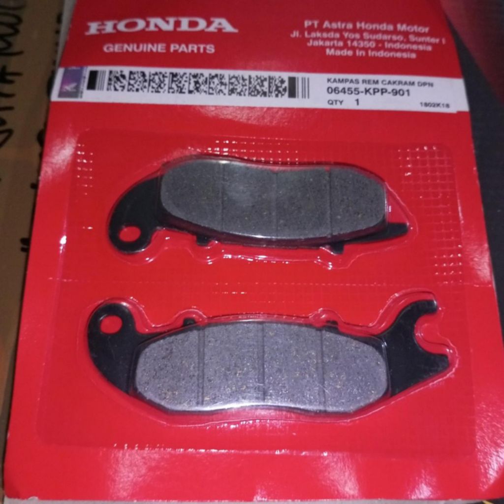 Dispad Depan Honda Megapro KPP Kampas Rem CB150R Tiger Revo CBR150R Megapro Verza 150 CB150X