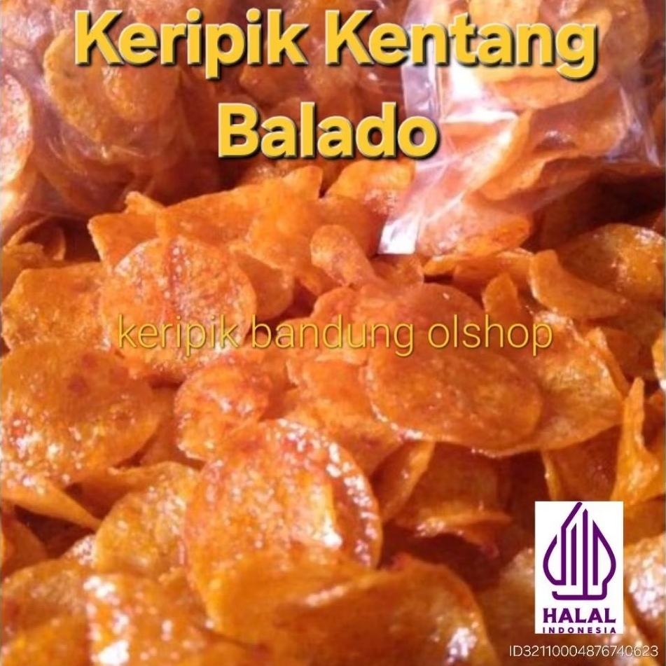 KERIPIK KENTANG BALADO MANIS KRIUK 1 KG