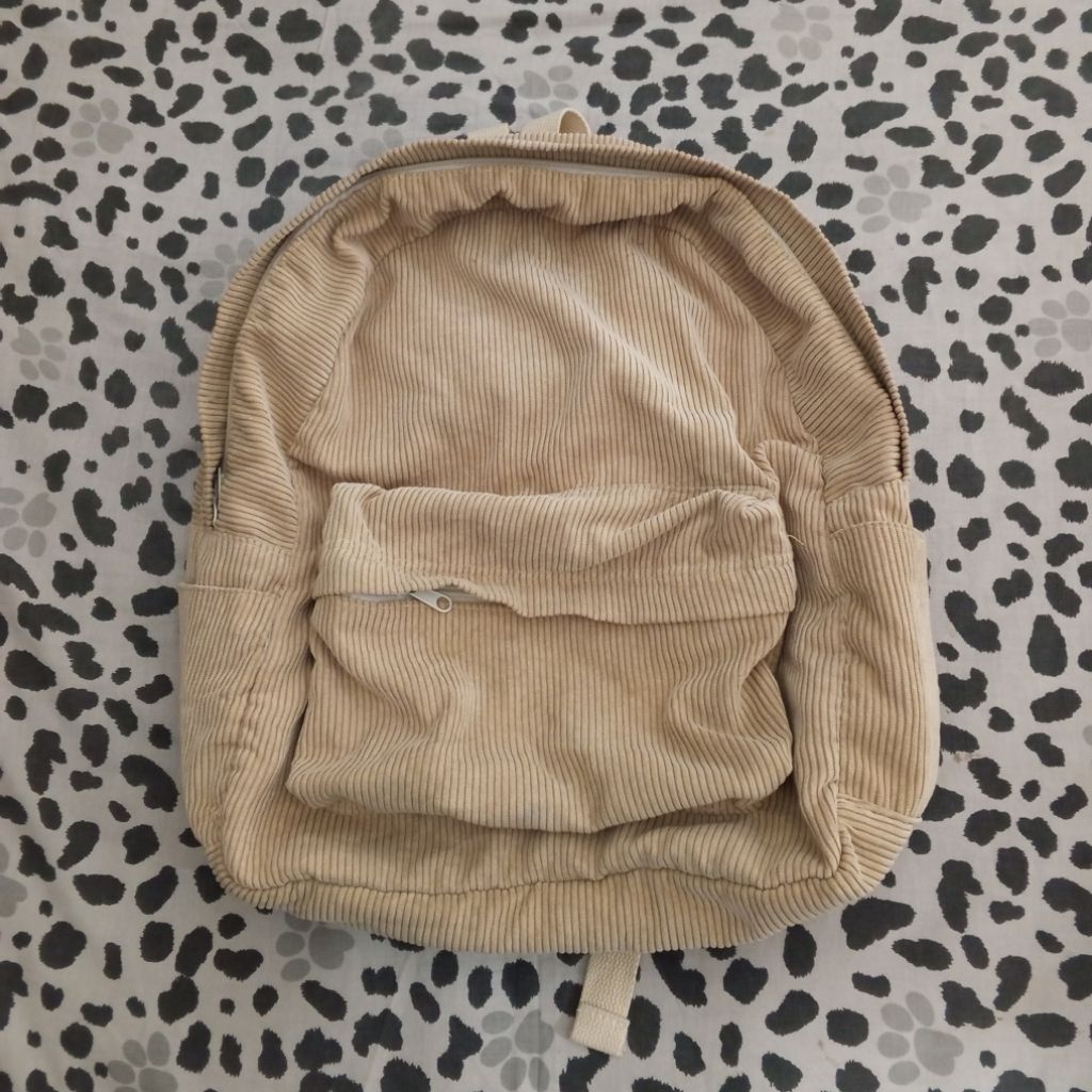 preloved backpack corduroy | ransel corduroy | tas corduroy