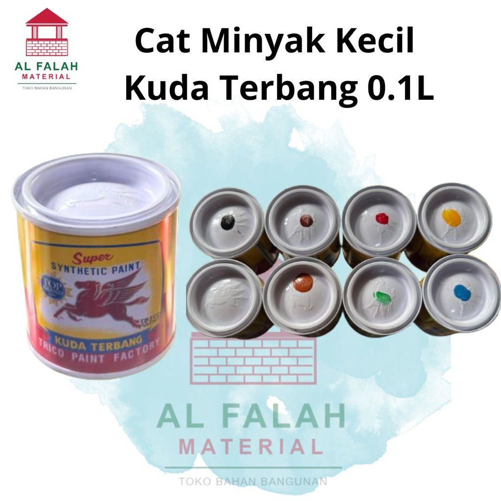 Cat Minyak Kecil 0.1Liter Cat Kecil Kuda Terbang