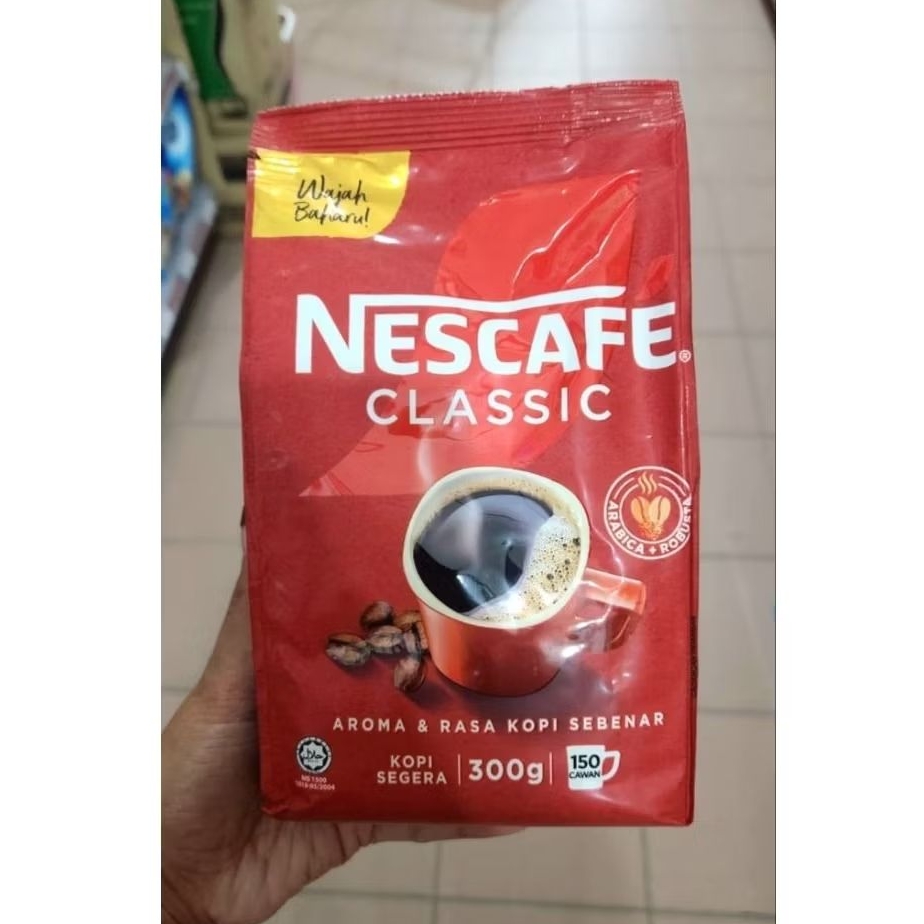 Nescafe Classic Arabica + Robusta Refill Aroma dan Rasa Kopi Sebenar.
