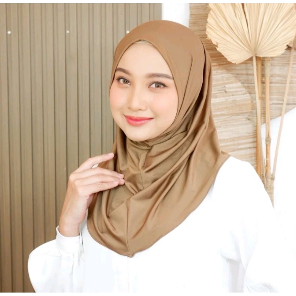 Bergo Hijab Sport Jersey Size M Panjang