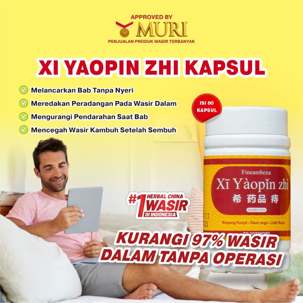 obat wasir ambien xi yaopin zhi kapsul herbal alami Original Asli Asli
