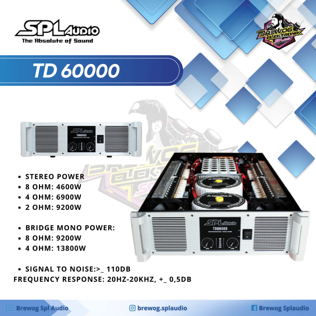 POWER SPL TD60000 ORIGINAL BREWOG SPL AUDIO