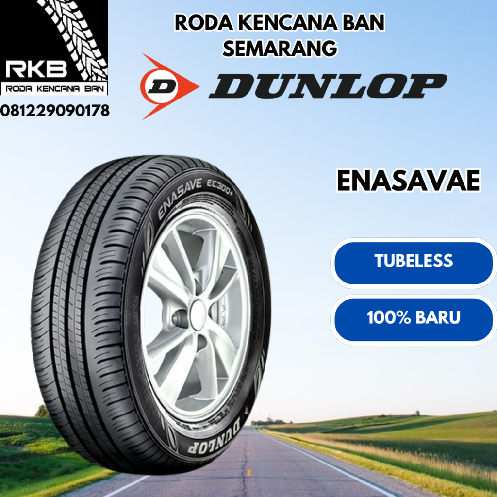 185 65 R15 - Dunlop EC300 Ukuran 185/65 R15-Ban Mobil Avanza, Ertiga,Mobilio