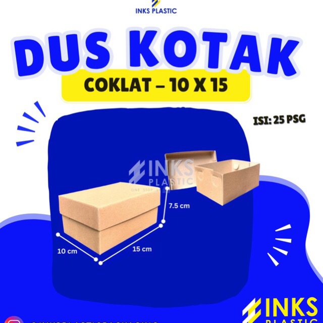 DUS KOTAK 10x15 DUS KOTAK NASI KATERING SNACK KUE