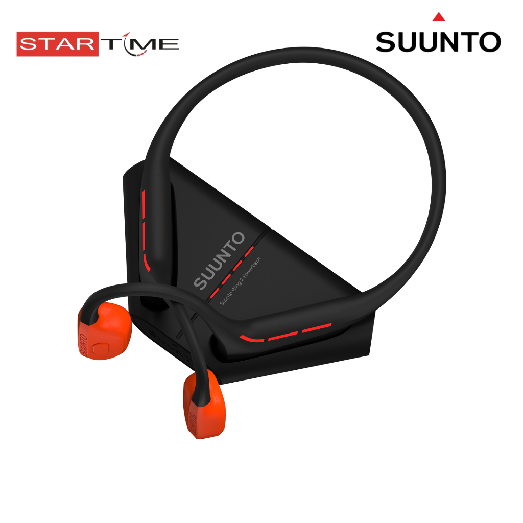 Suunto Wing 2 Coral Orange SS051260000 - Premium Bone Conduction Headphones for Safe Adventuring
