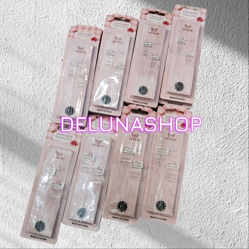DELUNASHOP Tali BH transparan/Tali BH bening/Tali BH fashion