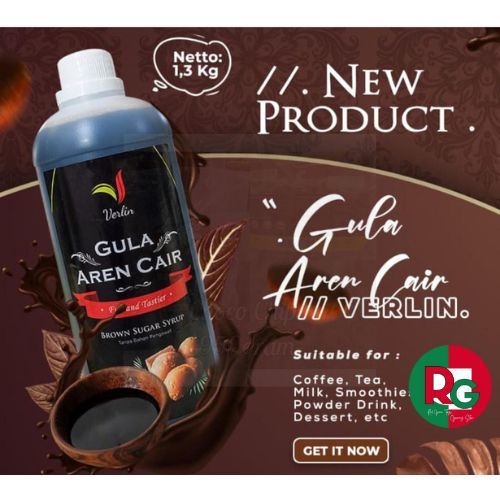 VERLIN GULA AREN CAIR 1,3 KG  GULA AREN CAIR 1,3  LITER