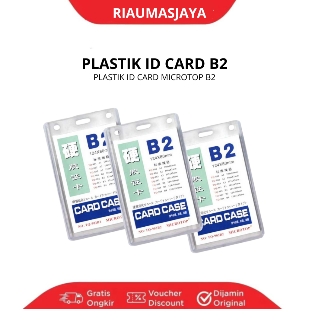 Plastik ID Card/Card Case B2/B3